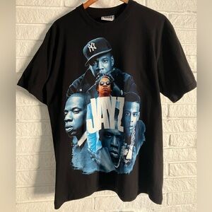 The Roxx classic Jay Z RAP T graphic print vintage AOP T-shirt band shirt Large
